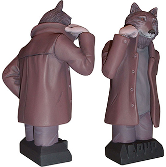 figurine Loup personnage de Marc Moreno auteur BD