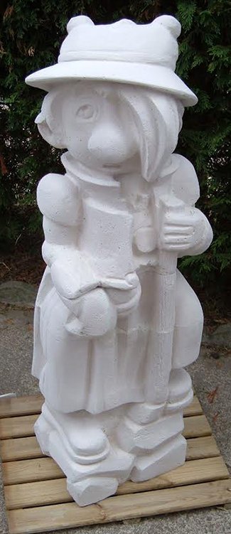 Sculpture de Tibill personnage de Laurent Cagniat réalisée par Patrice Brochard