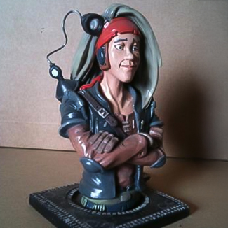 Figurine d'un des personnages d'Olivier Boiscommun réalisée en 2012 par patrice Brochar