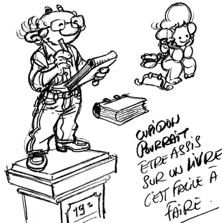 Dessin de malik auteur BD