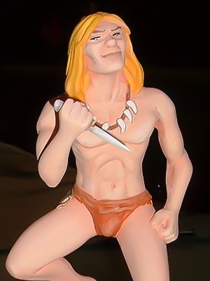 Figurine de Rahan réalisée par Patrice Brochard, Bull